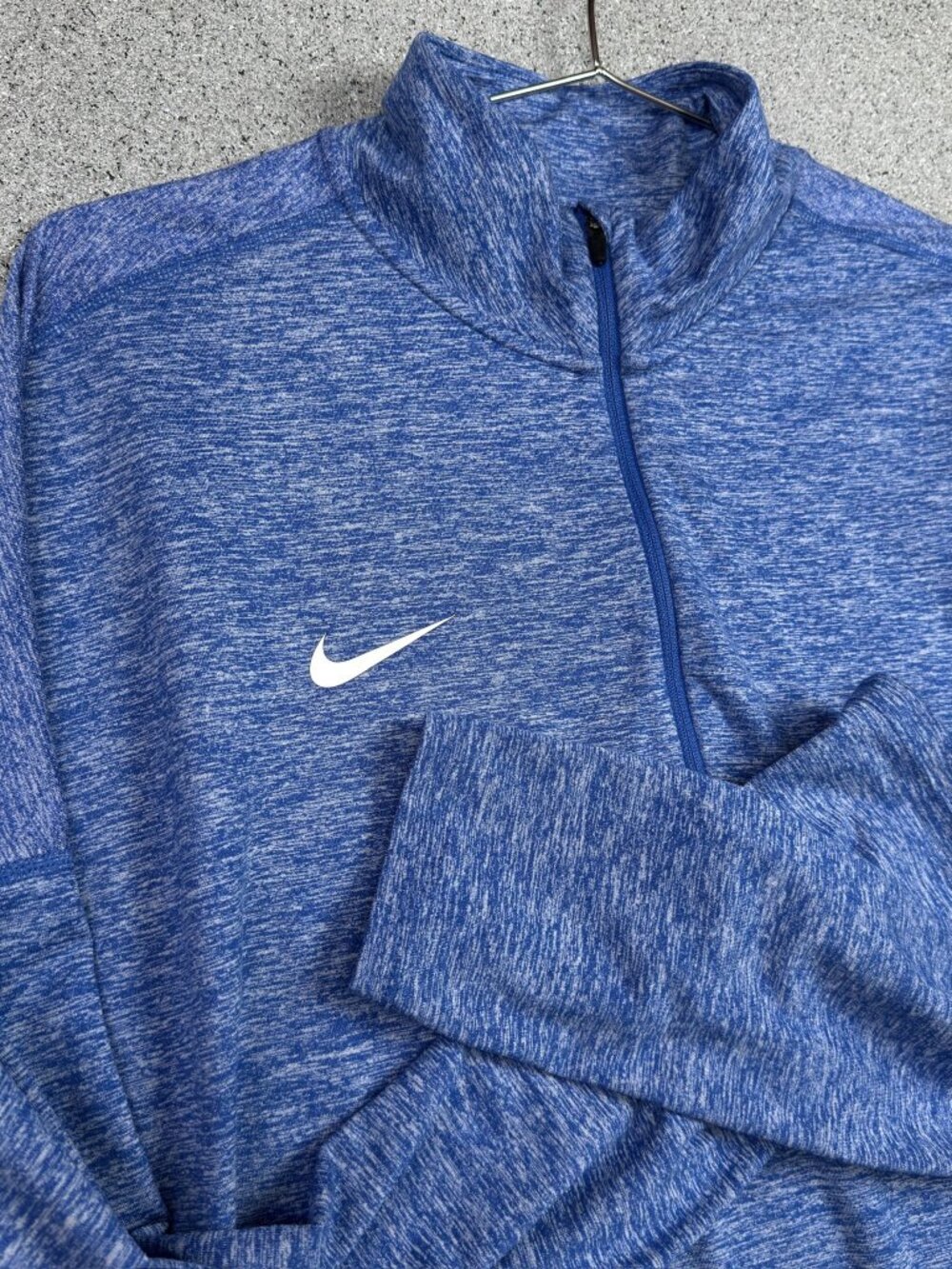 Nike Dri-FIT Men's 1/2 Zip Pullover Top XL Running Training Gym Golf Hiking Blue